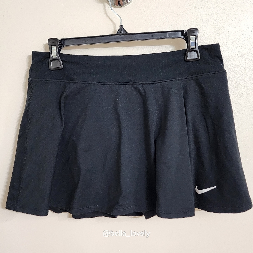 Nike Black Tennis Skirt With Shorts Skort - Picture 5 of 6